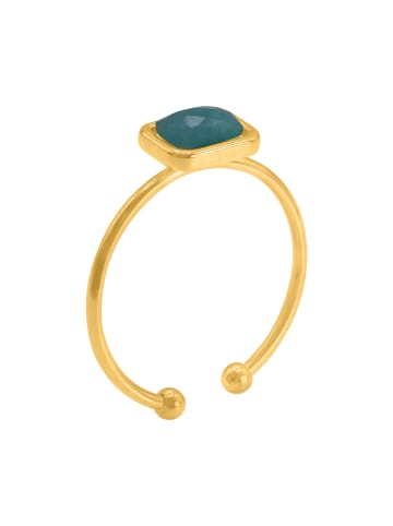 Steel_Art Ring mit Stein Damen Picto goldfarben in Goldfarben
