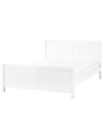 Beliani Doppelbett CHAMPAGNAT in Weiß - (W) 166 x (H) 100 x (L) 212 cm