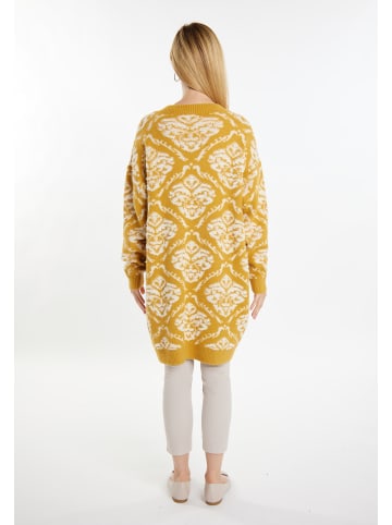 Usha Damen Cardigan in Curry Mehrfarbig