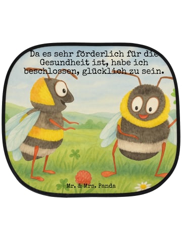 Mr. & Mrs. Panda Sonnenschutz Auto Hummeln Kleeblatt Design mit ... in Weiß