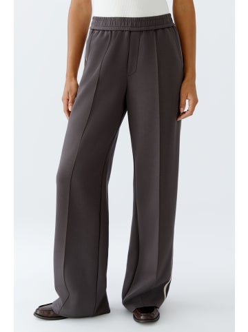 Oui Schlupfhose in dk brown white