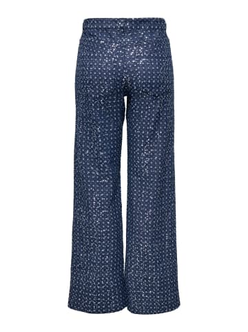 ONLY Hose mit weitem Beinschnitt in Dark Blue Denim