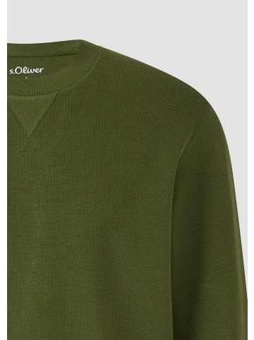 s.Oliver Sweatshirt in 7983_olivgrün