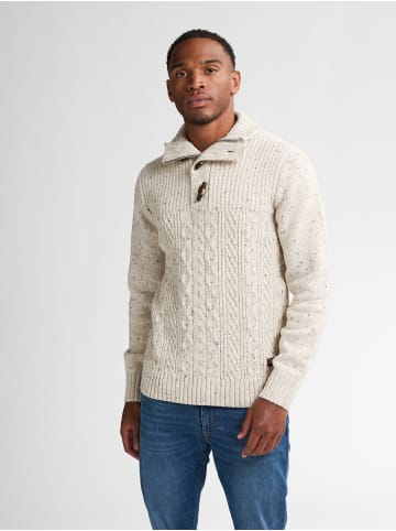 Petrol Industries Pullover mit Rippenstrick Hamilton in Weiß