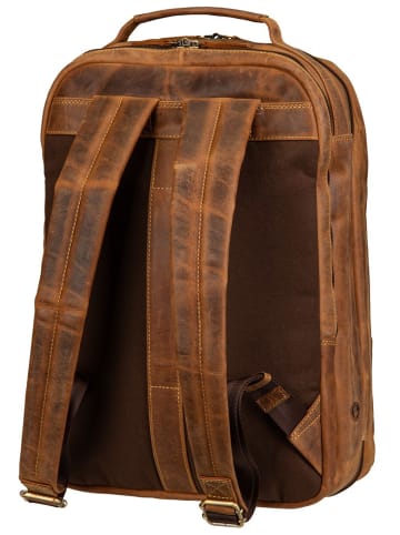 Greenburry Rucksack Vintage Overnighter XL in Sattelbraun