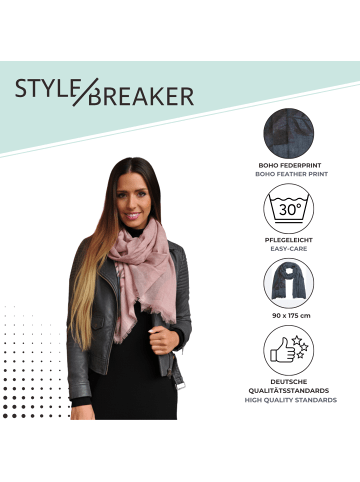 styleBREAKER Schal in Schwarz
