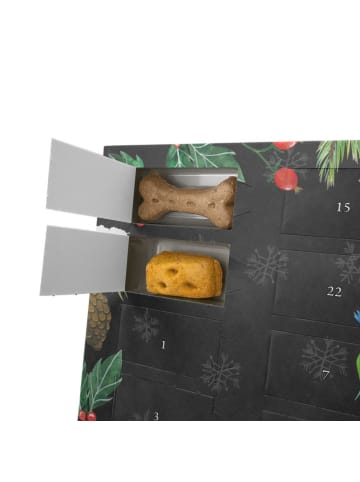 Mr. & Mrs. Panda Hund Adventskalender Hund Blume mit Spruch in Kreidetafel