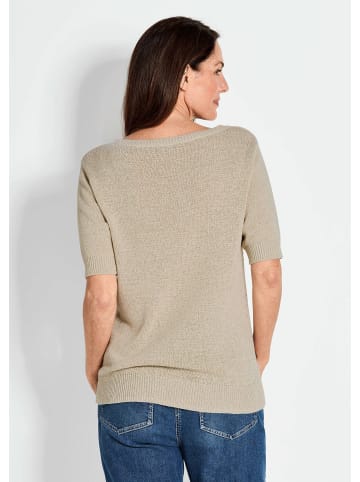 GOLDNER Kurzgröße:  Pullover Pullover in beige