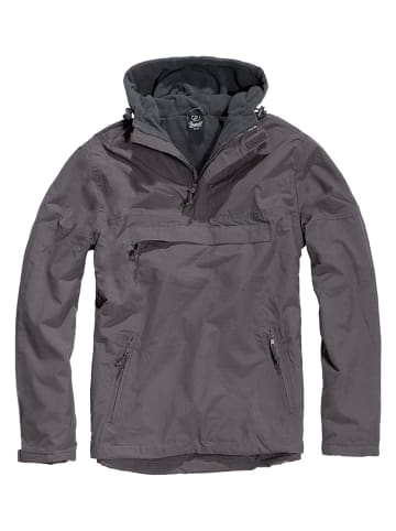 Brandit Windbreaker in charcoal