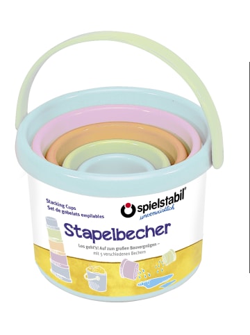 Spielstabil Stapelbecher-Set pastell 5-teilig - ab 1 Jahr