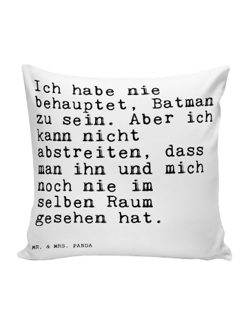 Mr. & Mrs. Panda Deko Kissen Ich habe nie behauptet,... mit Spruch in Weiß