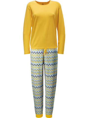 Erwin Müller Single-Jersey Schlafanzug in gelb