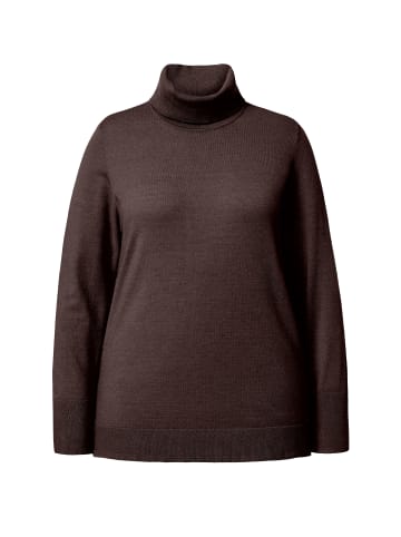 Ulla Popken Pullover in mahagoni