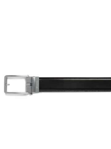 Monti Ledergürtel Stanford in schwarz - 0001