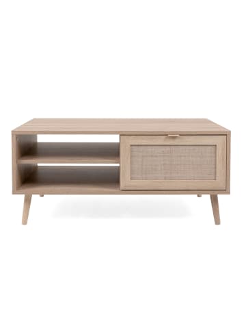 CALICOSY Niedriger Tisch BALI in Helles - (W) 100 x (H) 46 x (L) 60 cm