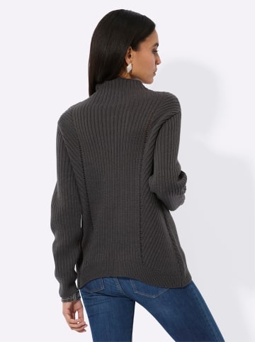 creation L Merino-Mix-Pullover in graphit