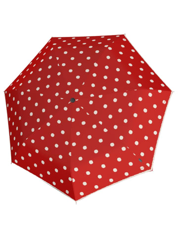 Knirps T.020 Small Manual - Taschenschirm Regenschirm in dot art red