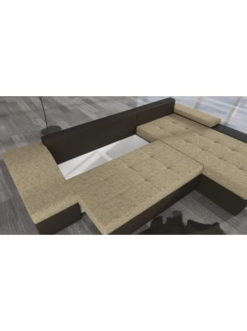 MF Design Onitaro Recamiere Rechts in Grau -  (L) 200 x (B) 295 x (H) 82 cm