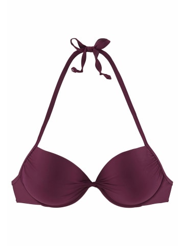 LASCANA Push-Up-Bikini-Top in bordeaux