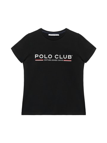 Polo Club T-Shirt in Schwarz