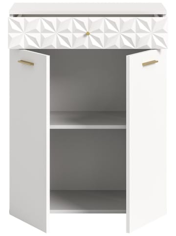 ebuy24 Sideboard Prisma Weiß 70 x 40 cm