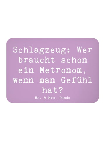 Mr. & Mrs. Panda Whiteboard Magnet Spruch Schlagzeug Gefühl mit ... in Lavendeltraum
