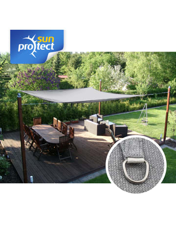 Gartenia sunprotect Professional Sonnensegel, 3,5 x 4,5 m, Rechteck in Grausilber