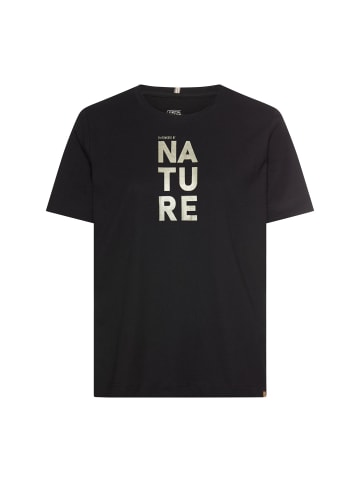 Camel Active T-Shirt aus reiner Baumwolle in Kaviar
