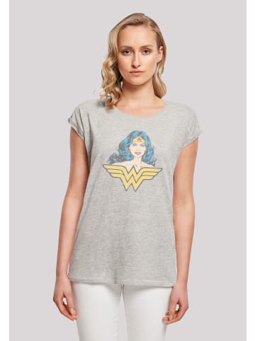 F4NT4STIC T-Shirt DC Comics Superhelden Wonder Woman Gaze in grau meliert