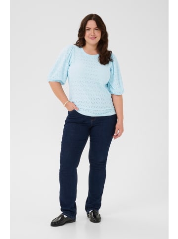 KAFFE curve Kurzarm-Bluse KCtina Regular fit in Nantucket Breeze