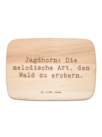 Mr. & Mrs. Panda Holz Frühstücksbrettchen Spruch Jagdhorn Magie ... in Transparent