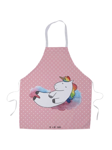 Mr. & Mrs. Panda Kochschürze Einhorn Wolke 7 ohne Spruch in Rot Pastell
