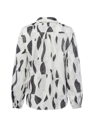 Marie Lund Blusenshirt in ecru anthrazit - 0005