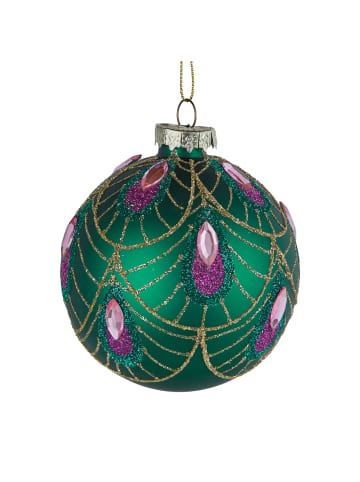 Butlers Weihnachtskugel HANG ON Jolly & Bright in Grün