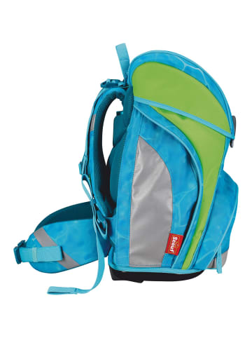Scout Alpha Schulranzen-Set 4-tlg. DIN Water in blau