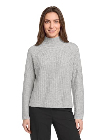 Betty Barclay Kaschmir-Pullover mit Kragen in Light Silver Melange