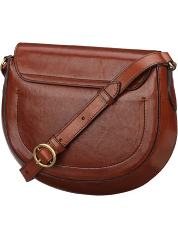 The Bridge Saddle Bag Bettina Crossbody 3722 in Marrone/Oro