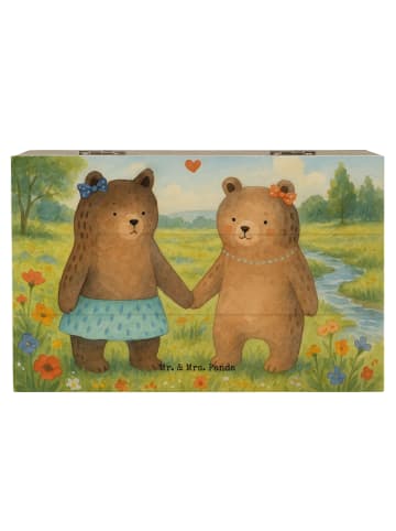 Mr. & Mrs. Panda Schatztruhe Bär Freundin Design ohne Spruch in Weiß