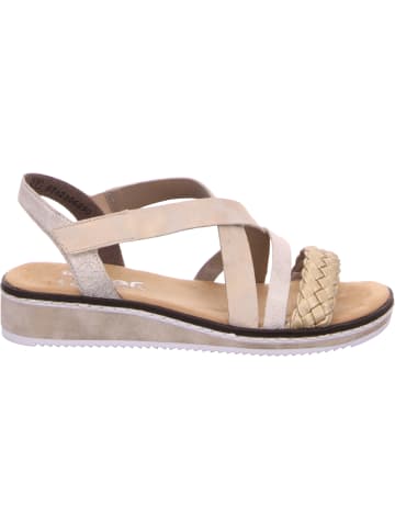 rieker Keilsandalen in gold/muschel