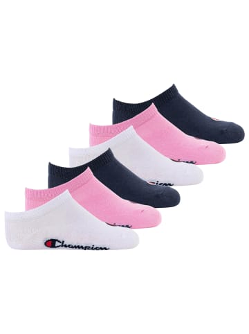 Champion Socken 6er Pack in Pink/Weiß/Blau