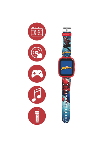 Lexibook Spider-Man Kamera-Digitaluhr mit 8 GB Speicherkarte