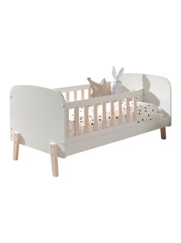 58 aufm Kessel BABYBETT Karilynn 147x68x77 aus MDF+Massivholz in Weiß
