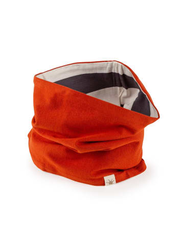 Sigikid Loopschal Winterbär in rot/grau/weiß