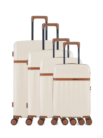 SWISS KOPPER 4 tlg. Kofferset ZERMATT O in Creme (102L/69L/45L/32L)