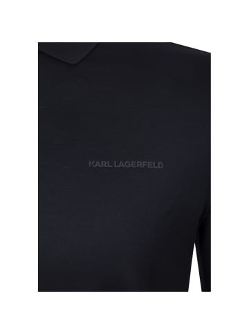 Karl Lagerfeld Langarm-Poloshirt 745002 in dunkelblau