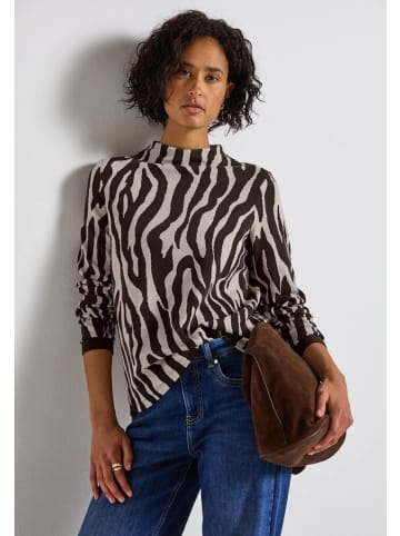 Street One Sweatshirt in deep roast brown