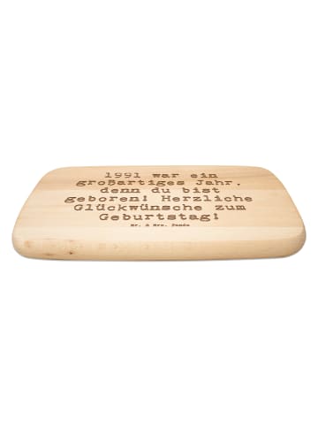 Mr. & Mrs. Panda Holzbrett Spruch 1991 Geburtstag mit Spruch in Transparent