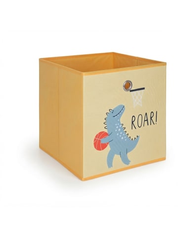 relaxdays 3 x Kinder Aufbewahrungsboxen "Dino" in Bunt - (B)30 x (H)30 x (T)30 cm