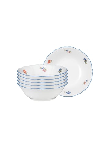 Seltmann Weiden 6er Set Dessertschalen Sonate Nostalgie ø 15,3 cm in weiß