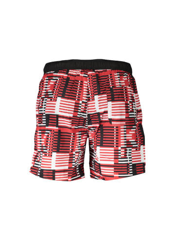 Karl Lagerfeld Rote Polyester-Badeshorts